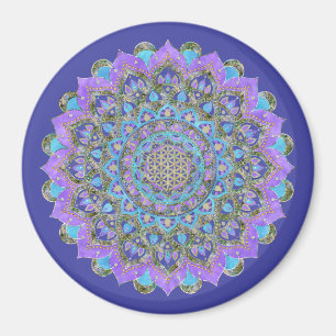 Aimant Fleur de Vie - Mandala de style indien 2