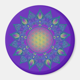 Aimant Fleur De Vie - Mandala Indien 3