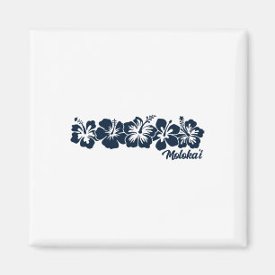 Aimant Fleur d'Hibiscus Molokai Hawaï Aloha Plage Hawaïen