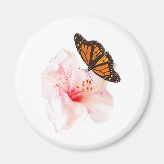 Aimant fleur et papillon (Devant)
