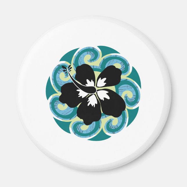 Aimant Fleur hawaïenne (Devant)