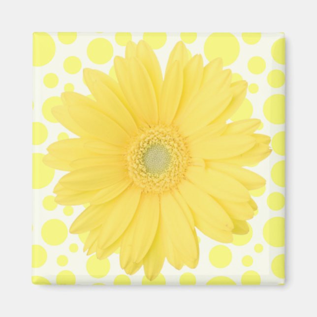 Aimant Fleur Jaune (Devant)
