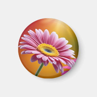 Aimant Fleur marguerite rose clair