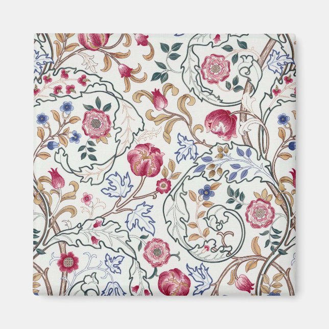 Aimant Fleur, Motif Floral, William Morris (Devant)