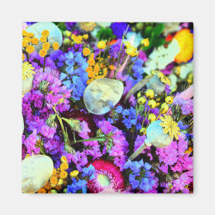 Aimant Fleur pour votre réfrigérateur chute florale color