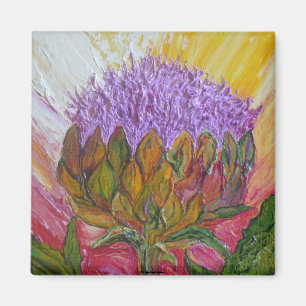 Aimant Fleur pourpre d'artichaut