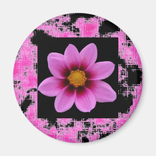 Aimant Fleur rose