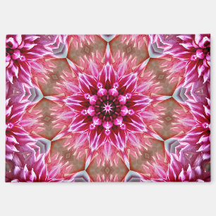 Aimant Fleur rose Mandala géométrique Motif-67545 Keycha