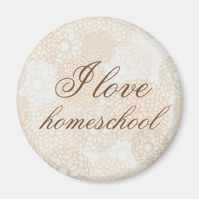 Aimant Fleurs Brown maison (Devant)