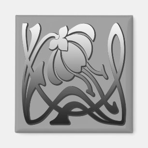 Aimant Fleurs Cool fines mignonnes Fille Rétro Floral