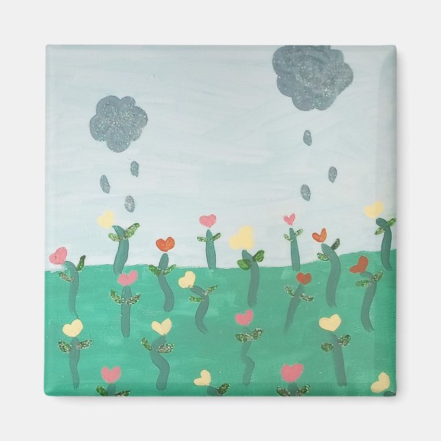 Aimant Fleurs dansantes (Devant)