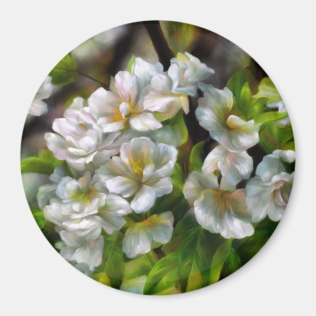 Aimant Fleurs d'Apple (Devant)
