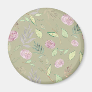 Aimant Fleurs d'aquarelle festive 5