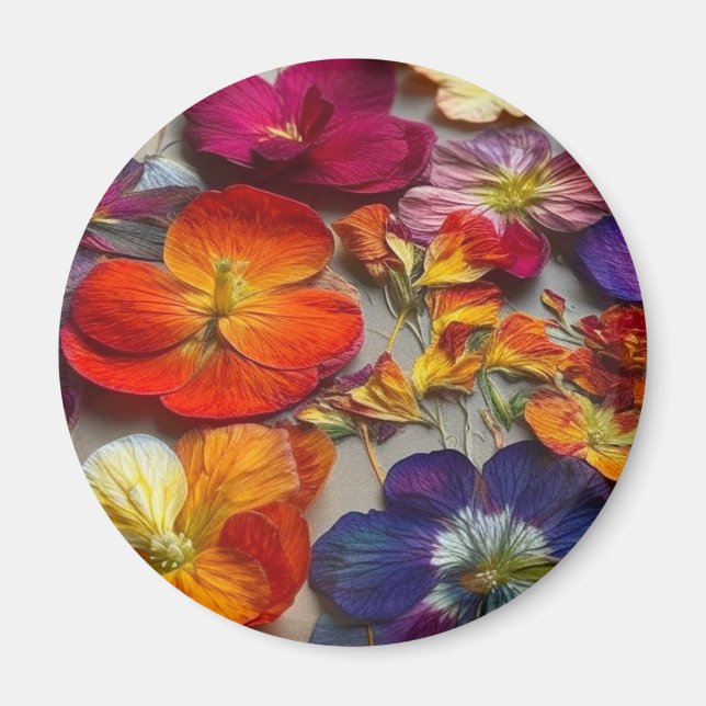 Aimant Fleurs d'art (Devant)