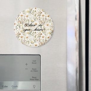 Aimant Fleurs de marguerite blanche jolie anniversaire