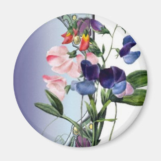 Aimant Fleurs de pois doux