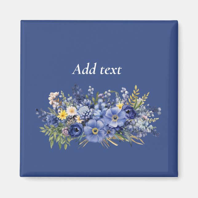 Aimant Fleurs de printemps, MODÈLE, (Devant)