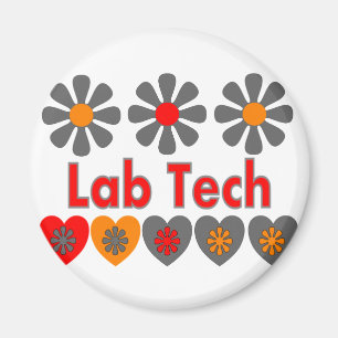 Aimant Fleurs de technologie de laboratoire RÉTROS