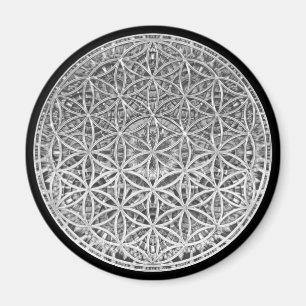 Aimant FLEURS DE VIE - Médaille Argent