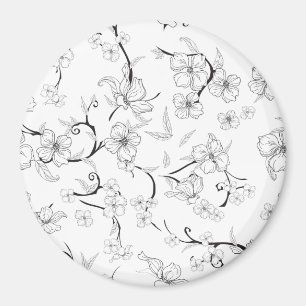 Aimant Fleurs déplaisantes Motif 7