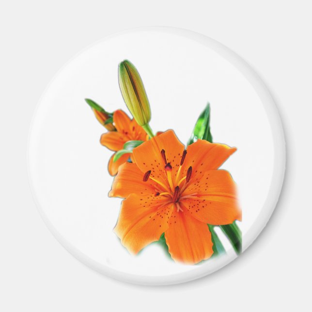Aimant fleurs dorées (Devant)