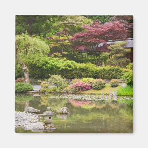 Aimant Fleurs en fleurs au jardin japonais,