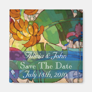 Aimant Fleurs - Enregistrer L'Aimant Date