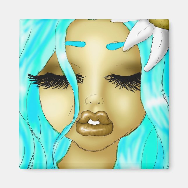 Aimant Fleurs et beauté (Devant)