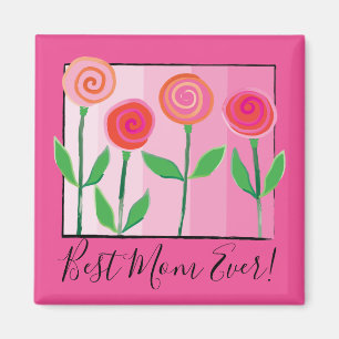 Aimant Fleurs et roses et amour