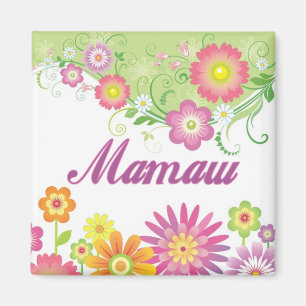 Aimant Fleurs fascinantes Mamaw