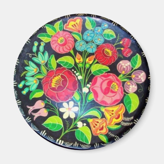 Aimant Fleurs hongroises (Devant)