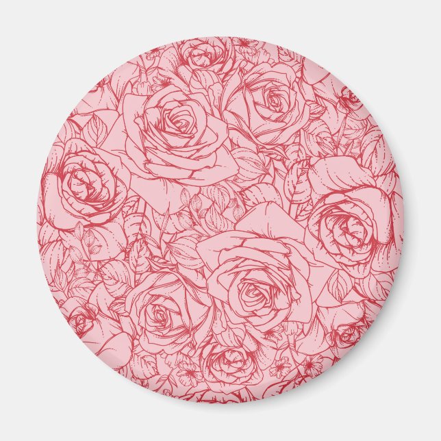 Aimant Fleurs Motif 14 (Devant)