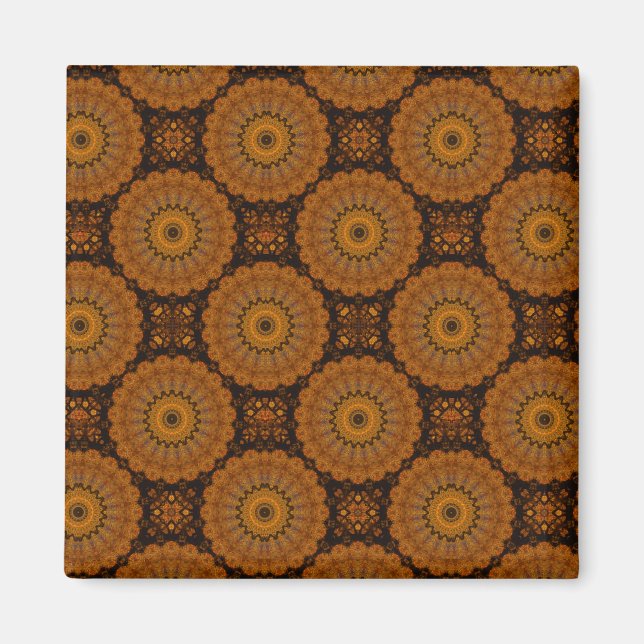 Aimant Fleurs Orange (Devant)