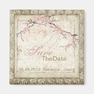 Aimant fleurs rose japonaise cerisier fleur printemps mar