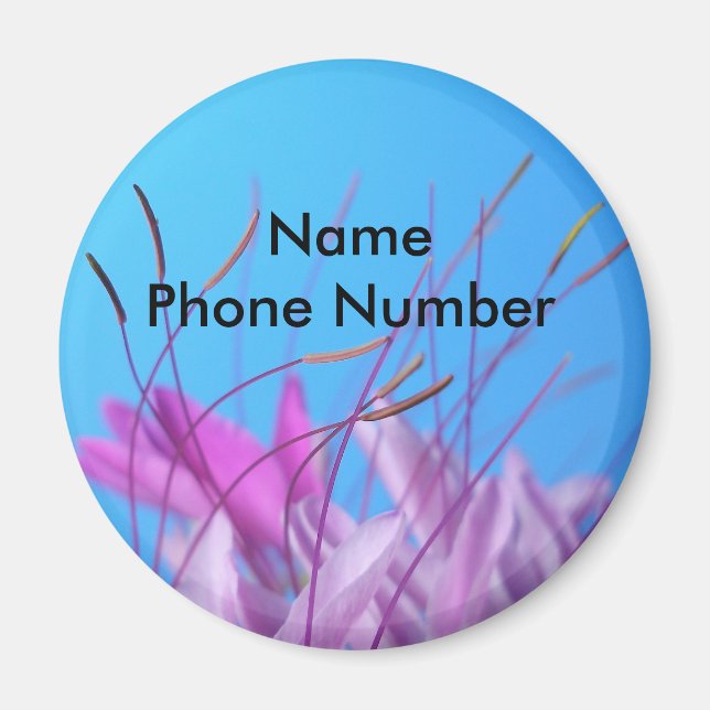 Aimant Fleurs roses (Devant)