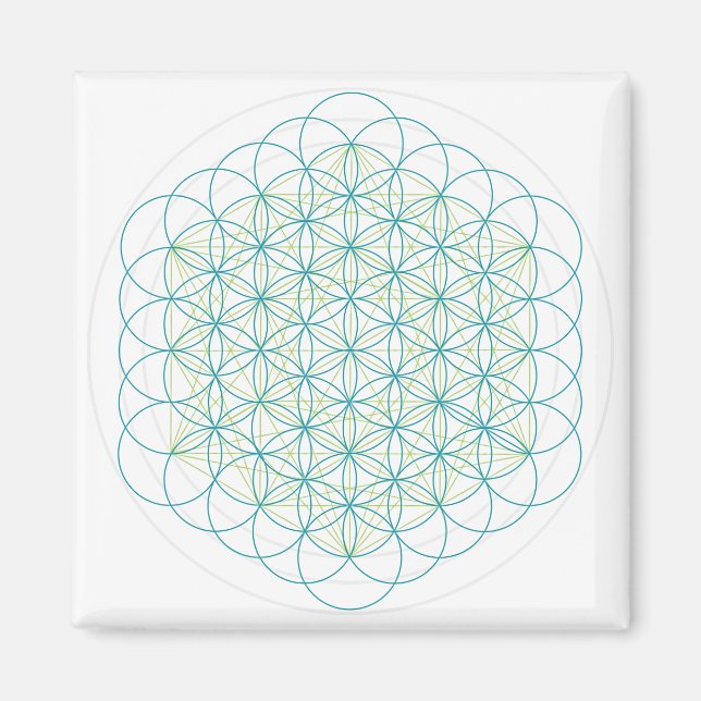 Aimant Fleurs sacrées (Devant)