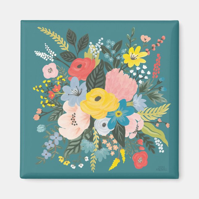 Aimant Fleurs sauvages du jardin (Devant)