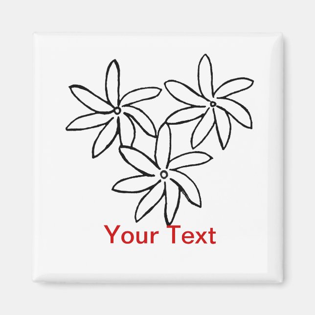 Aimant Fleurs Tiare (Devant)