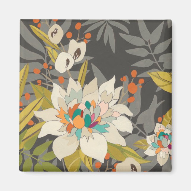 Aimant Fleurs Tropiques Twilight (Devant)