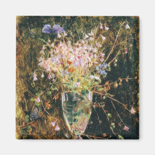 Aimant Fleurs vintages bleu Maria Wiik Linnea Borealis