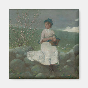 Aimant Fleurs vintages Winslow Homer Peach