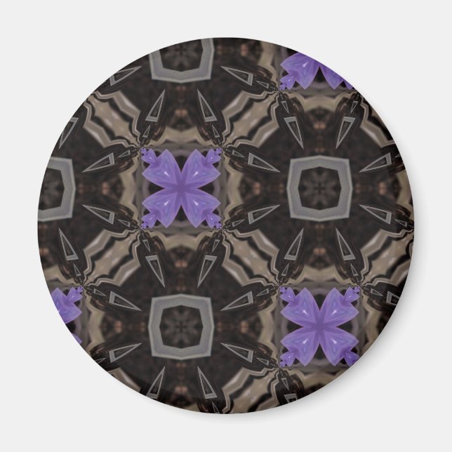 Aimant Fleurs violettes (Devant)