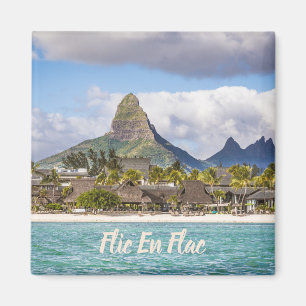 Aimant Flic en flac Mauritius beach Souvenir