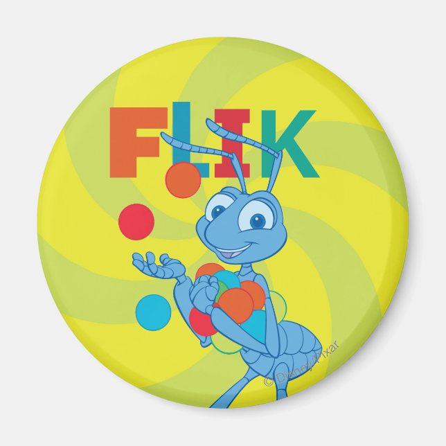 Aimant Flik - Coloré (Devant)