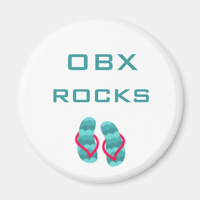 Aimant flipflops, roches OBX (Devant)