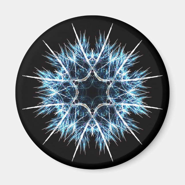 Aimant Flocon de neige fractal (Devant)