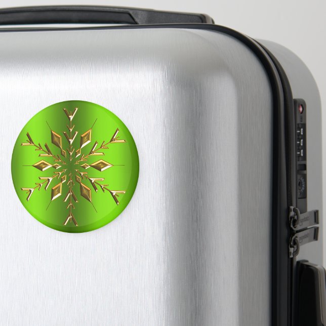 Aimant Flocon de neige Gold Christmas Star (In Situ (Bagages))