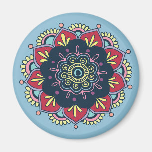 aimant floral bohème