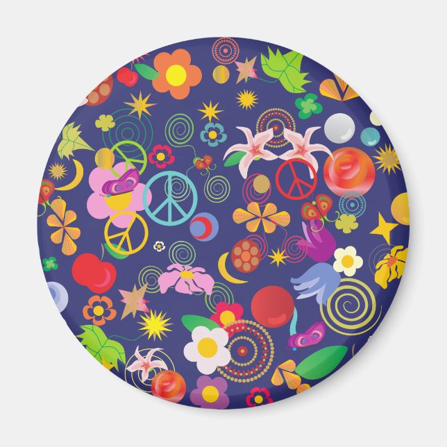Aimant Floral boho (Devant)