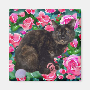 Aimant Floral Kitty